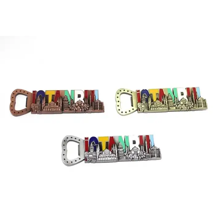 AsilTech İstanbul Yazısı Metal Magnet Ve Açacak