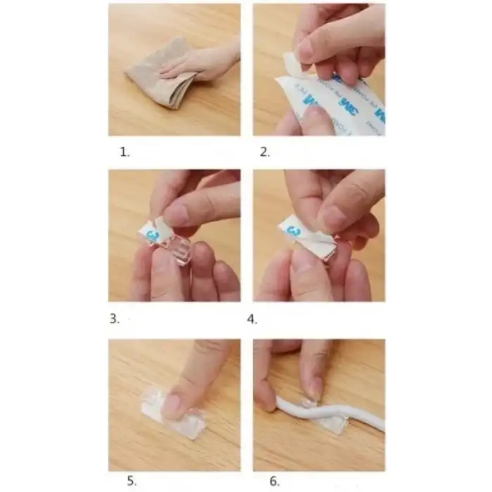 AsilTech Kablo Sabitleyici Klips Seti 20 Adet