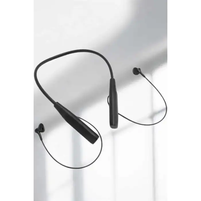 AsilTech Kablolu Boyun Askılı Dijital Göstergeli Bluetooth Kulaklığı 60 Saat
