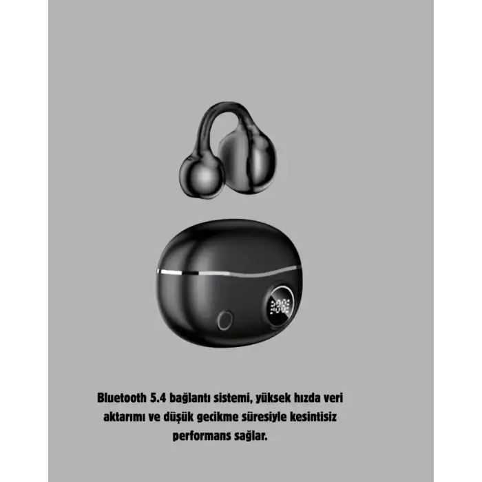 AsilTech Kablosuz Açık Kulak Kulaklık Bluetooth 5.4 Type-C Hızlı Şarj 30 Saat