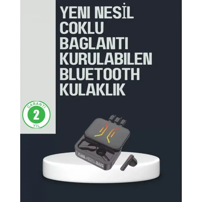 AsilTech Kablosuz Bluetooth 5.0 Kulaklık – 300mAh Şarj Kutusu