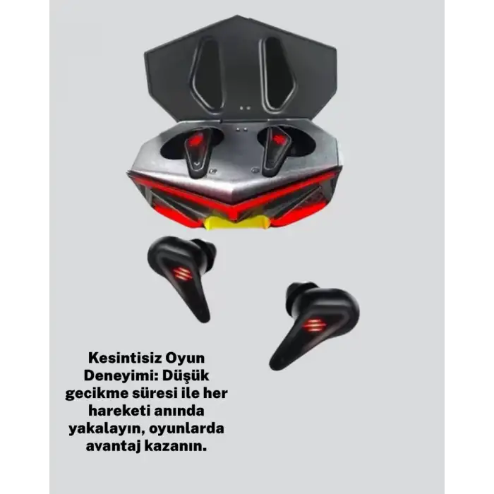 AsilTech Kablosuz Bluetooth 5.0 Metal Kasa Gaming Kulaklık