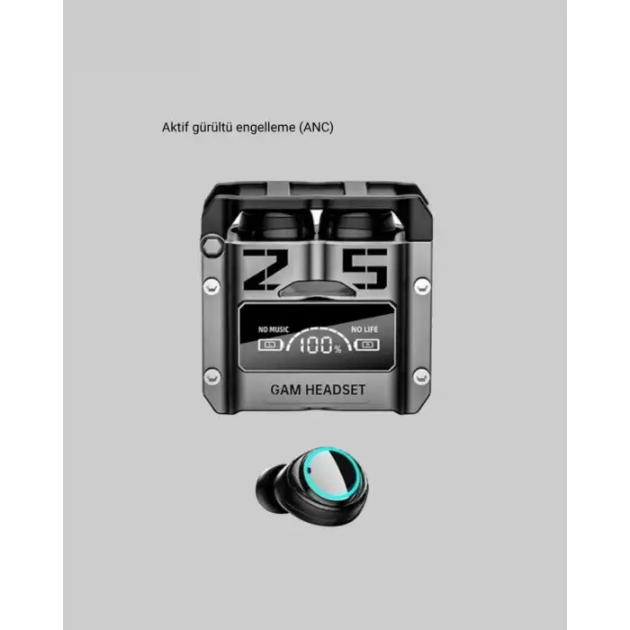 AsilTech Kablosuz Bluetooth 5.3 Kulaklık – Aktif Gürültü Engelleme ve Gecikmesiz Oyun Modu