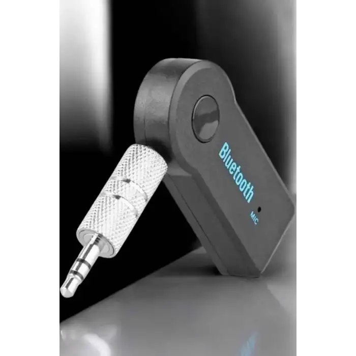 AsilTech Kablosuz Bluetooth Aux Araç Kiti Siyah Hafıza Kartlı