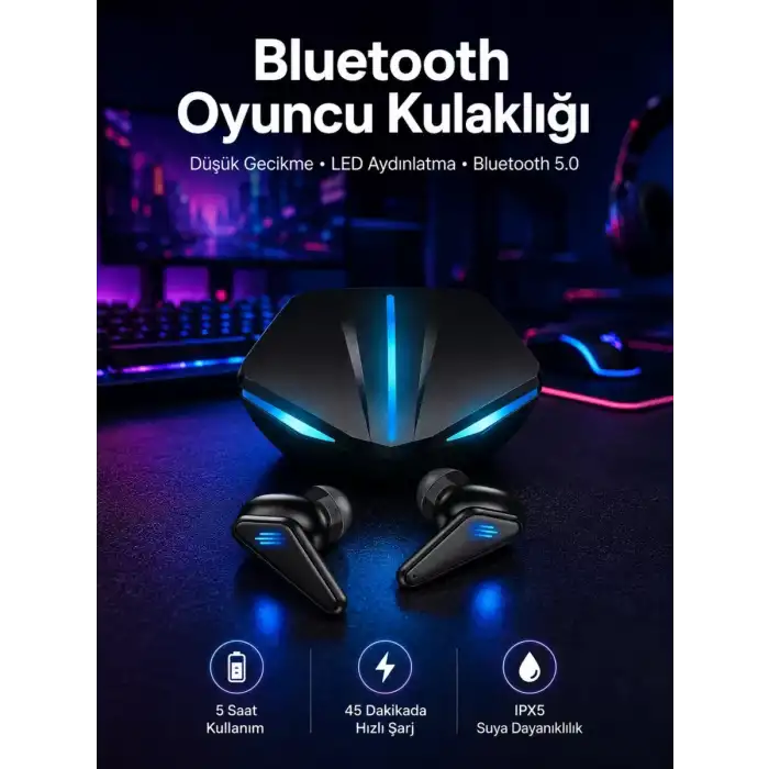 AsilTech Kablosuz Bluetooth Bağlantılı Kulaklık ve Dokunmatik Ekran Akıllı Saat Arama Cevaplama
