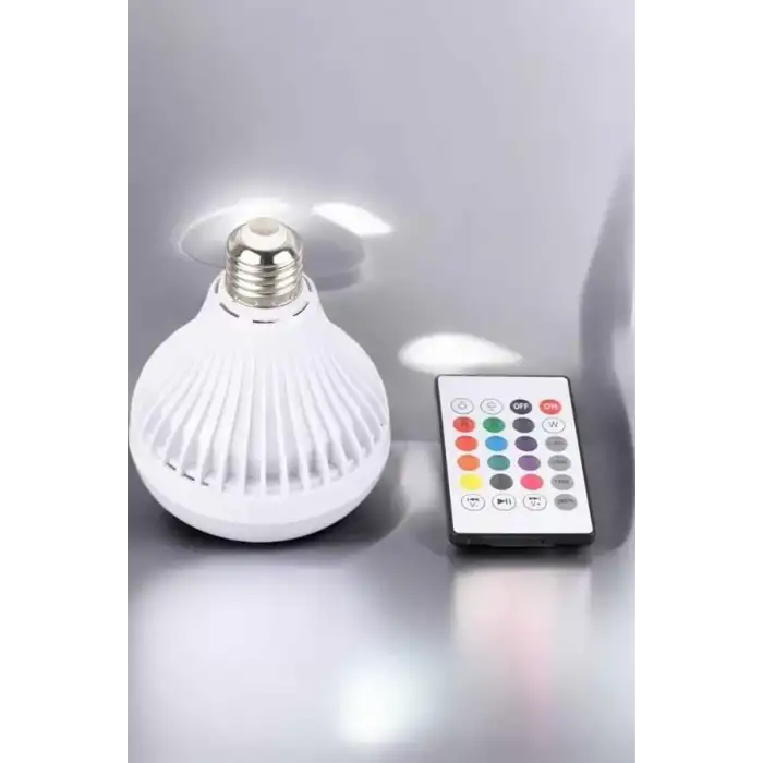 AsilTech Kablosuz Bluetooth Hoparlör Led Lamba