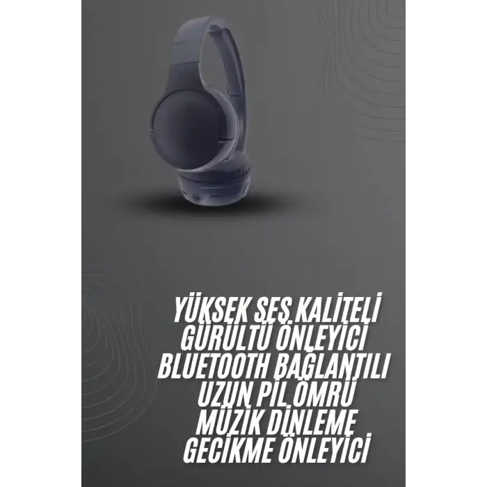 AsilTech Kablosuz Bluetooth Kulaklık Kulak Üstü Ayarlanabilir Uzun Ömürlü