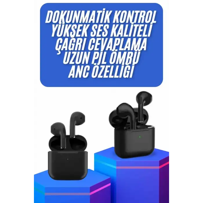 AsilTech Kablosuz Bluetooth Kulaklık TWS Pro5 Kulaklık ANC Özelliği Dokunmatik Kontrol