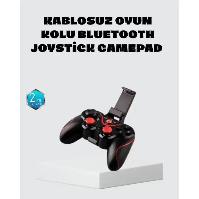 AsilTech Kablosuz Bluetooth Oyun Kolu Mobil TV PC Uyumlu Ergonomik Tasarım