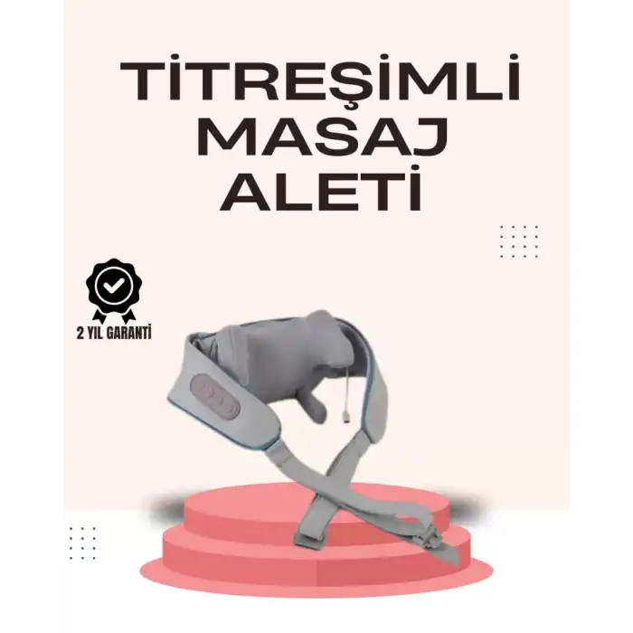 AsilTech Kablosuz Boyun ve Omuz Masaj Aleti | Isıtmalı ve Yoğurmalı