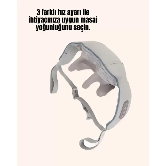 AsilTech Kablosuz Boyun ve Omuz Masaj Aleti | Isıtmalı ve Yoğurmalı