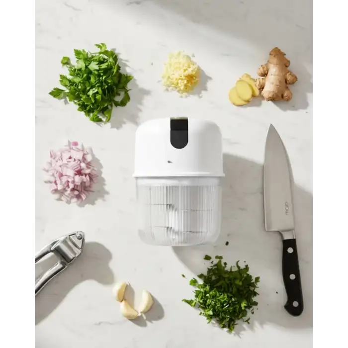 AsilTech Kablosuz Elektrikli Sarımsak Ezici Paslanmaz Bıçak