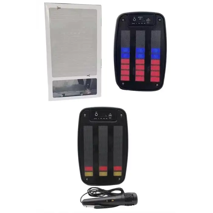 AsilTech Kablosuz Hoparlör İOS ve Android Uyumlu Şarjlı SD Kart Girişli Bluetooth Hoparlör