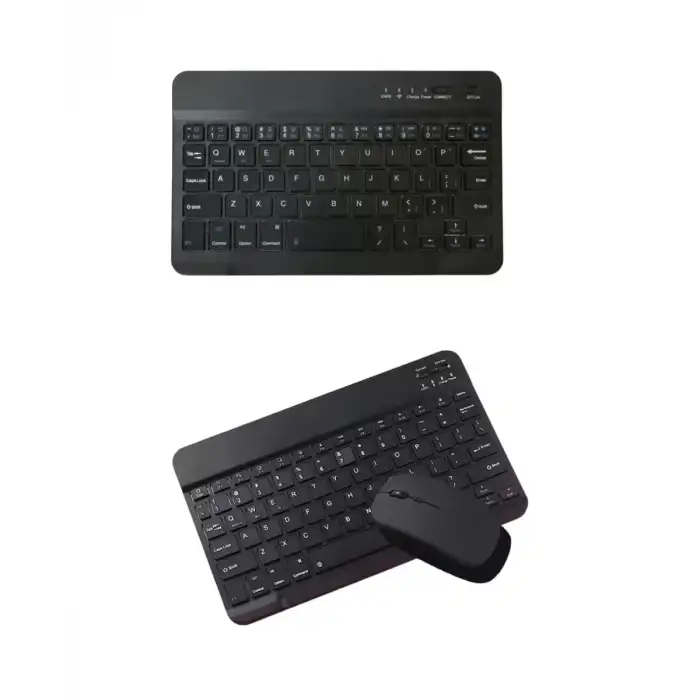 AsilTech Kablosuz Klavye ve Mouse Kombosu Bluetooth Uyumlu Sessiz Set