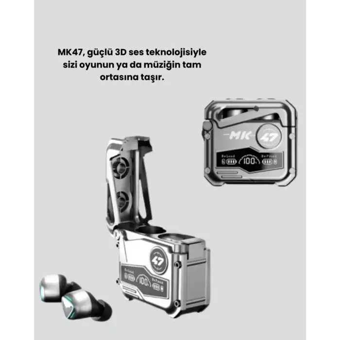 AsilTech Kablosuz Kulaklık – 3D Ses ve Gürültü Engelleme