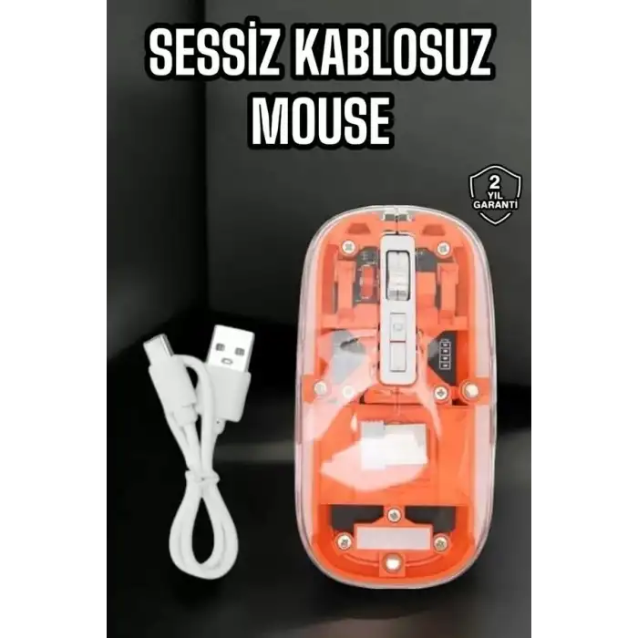 AsilTech Kablosuz Mouse Fare 5.0 Bluetooth Bağlantılı USB Girişli