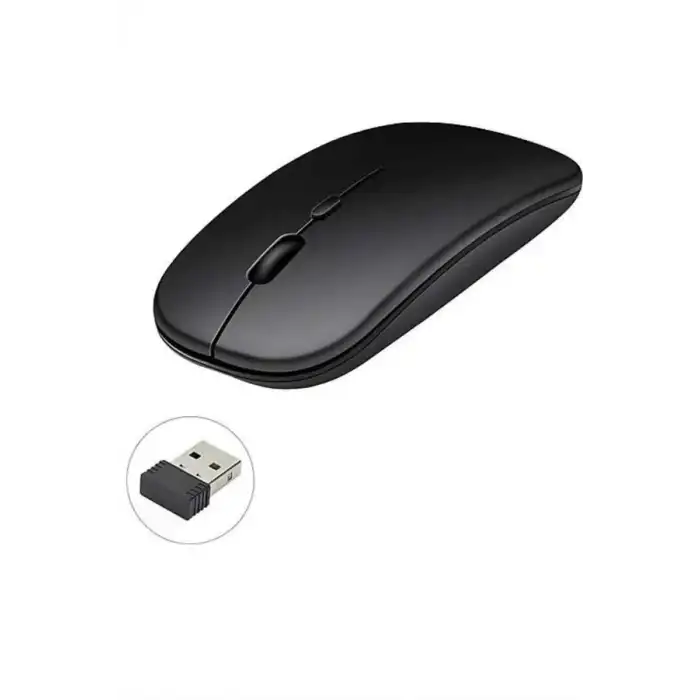 AsilTech Kablosuz Mouse Fare Şarjlı Bluetooth Wireless Çift Modlu Sessiz