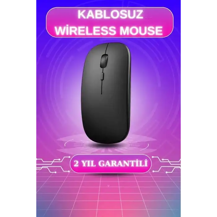 AsilTech Kablosuz Mouse Fare Şarjlı Bluetooth Wireless Çift Modlu Sessiz