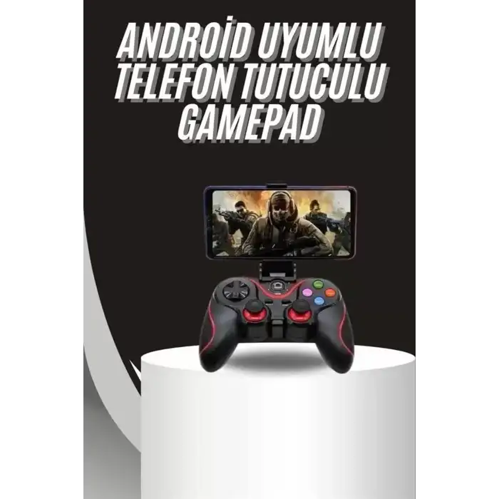 AsilTech Kablosuz Oyun Kolu Bluetooth Joystick Gamepad Android Uyumlu
