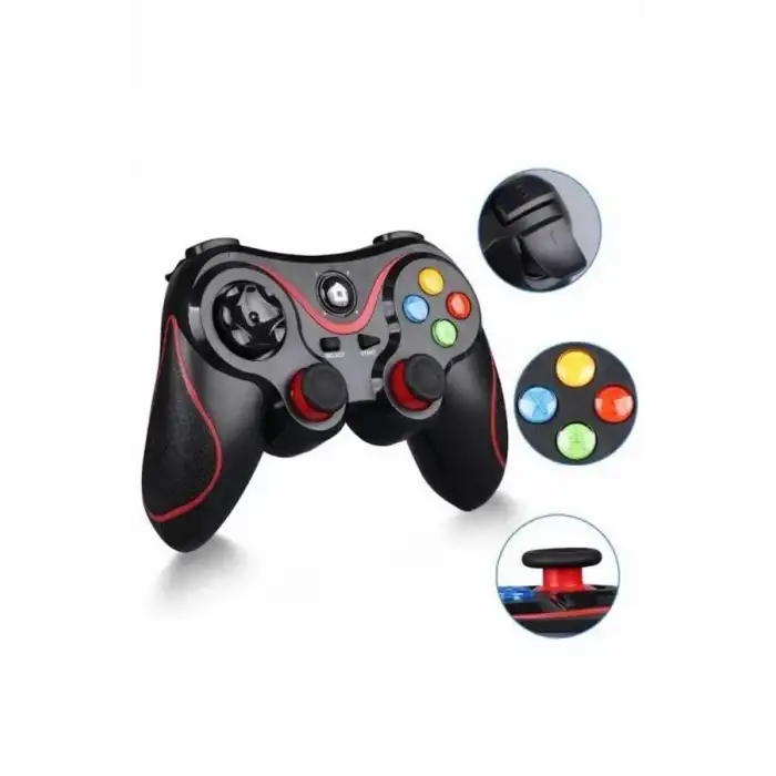 AsilTech Kablosuz Oyun Kolu Bluetooth Joystick Gamepad Android Uyumlu