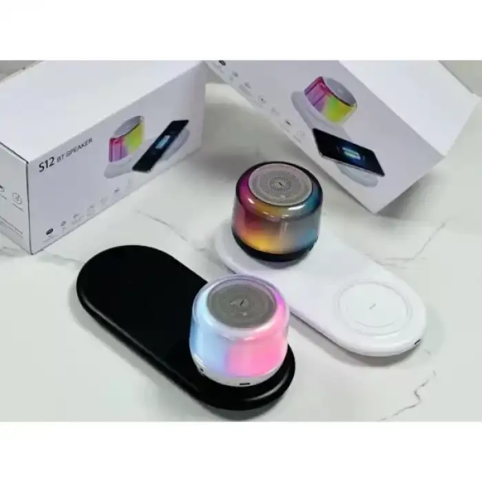 AsilTech Kablosuz Şarj Standlı Bluetooth Hoparlör