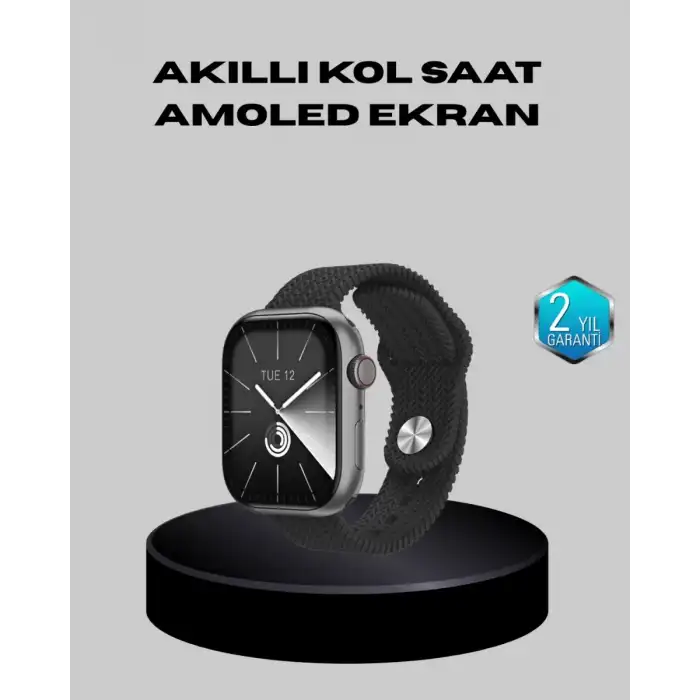 AsilTech Kablosuz Şarjlı Akıllı Saat Bluetooth Arama Bildirim Destekli Uzun Pil Ömürlü