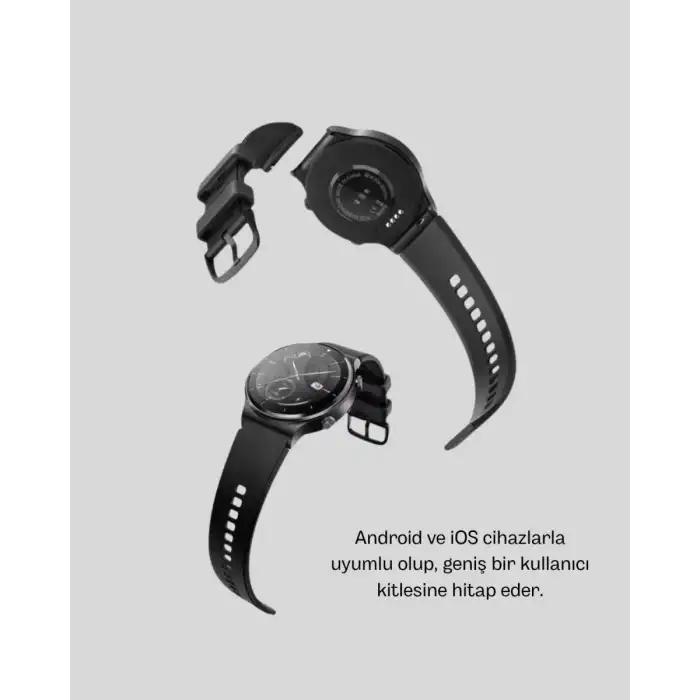 AsilTech Kablosuz Şarjlı Bluetooth Görüşmeli Akıllı Saat – Android & iOS Uyumlu