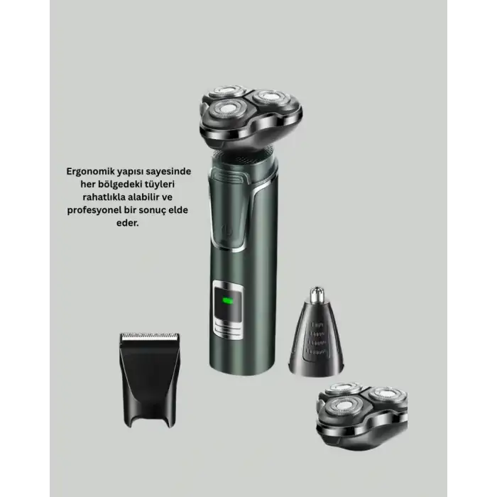 AsilTech Kablosuz Şarjlı Çok Amaçlı Tıraş Makinesi