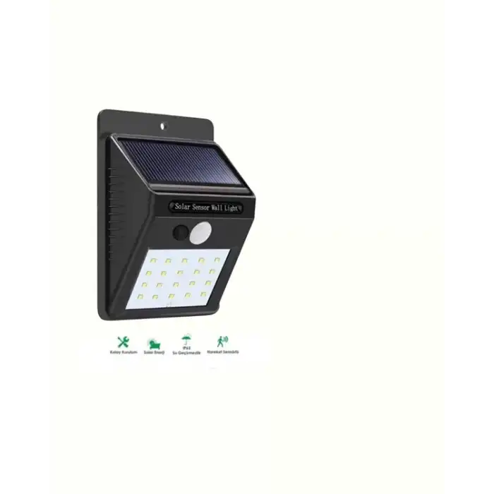 AsilTech Kablosuz Solar LED Lamba | Bahçe, Veranda, Merdiven Işığı, Otomatik Aç-Kapa Sensörlü