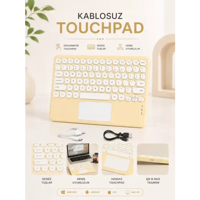AsilTech KABLOSUZ TOUCHPAD TÜM CİHAZLARLA UYUMLU