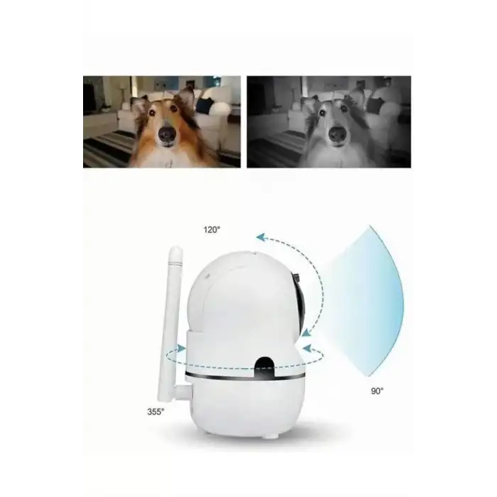 AsilTech Kablosuz Wifi Destekli Akıllı Güvenlik Kamerası Hareket Sensörlü