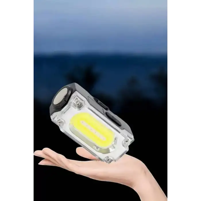 AsilTech Kafa Lambası El Fenerli Kamp Lambası USB Şarjlı Esnek Lamba