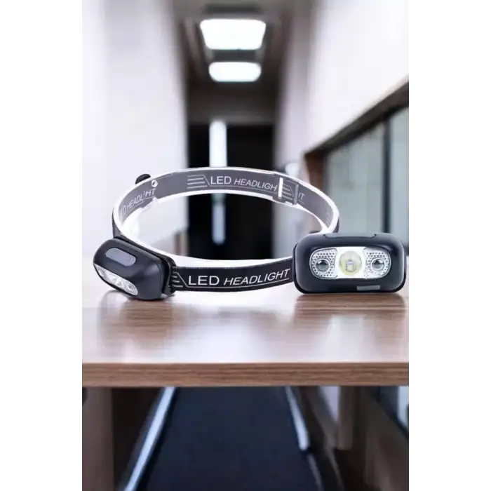 AsilTech Kafa Lambası Kamp Lambası Led Işık Şarjlı Ayarlanabilir