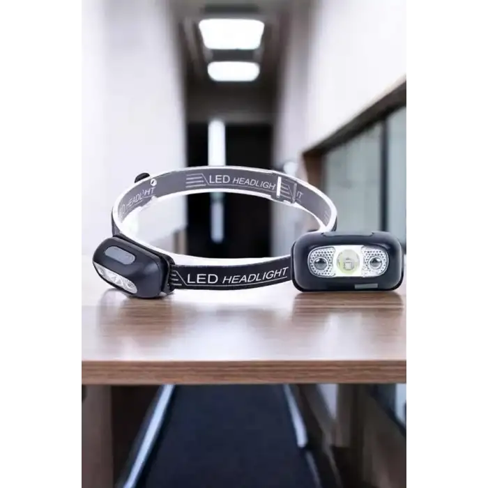 AsilTech Kafa Lambası Kamp Lambası Led Işık Şarjlı Ayarlanabilir