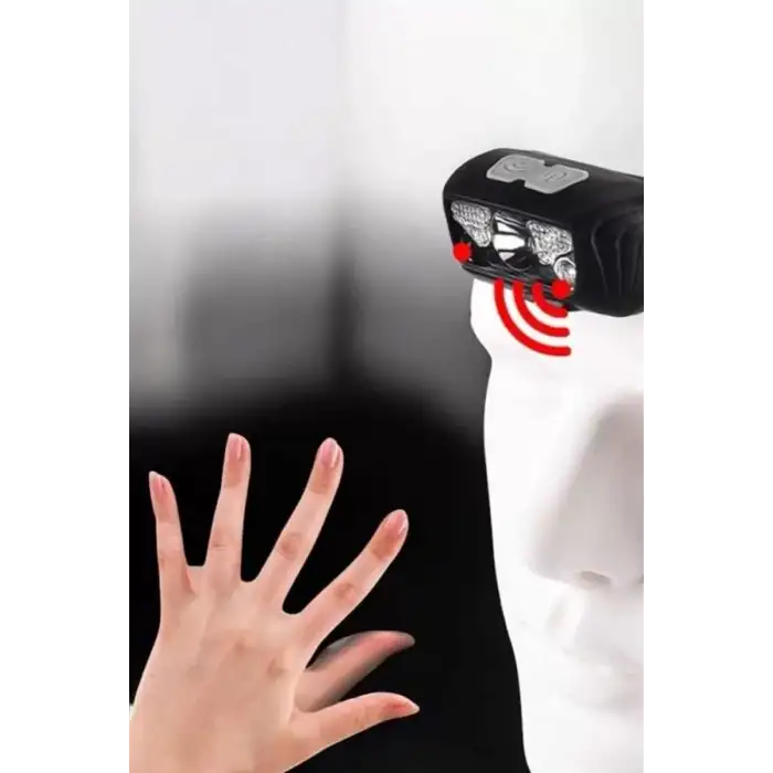 AsilTech Kafa Lambası Kamp Lambası Sensörlü Şarjlı Ayarlanabilir