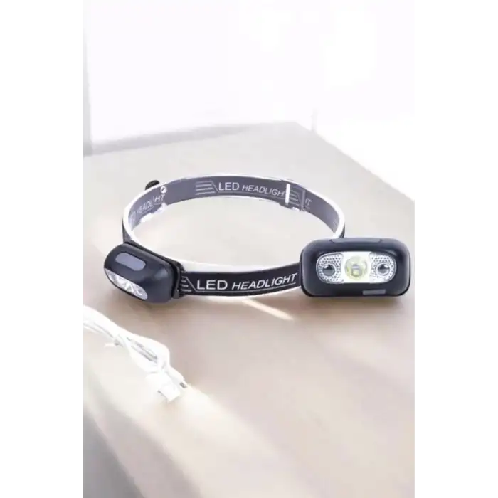 AsilTech Kafa Lambası Kamp Lambası Sensörlü Şarjlı Ayarlanabilir