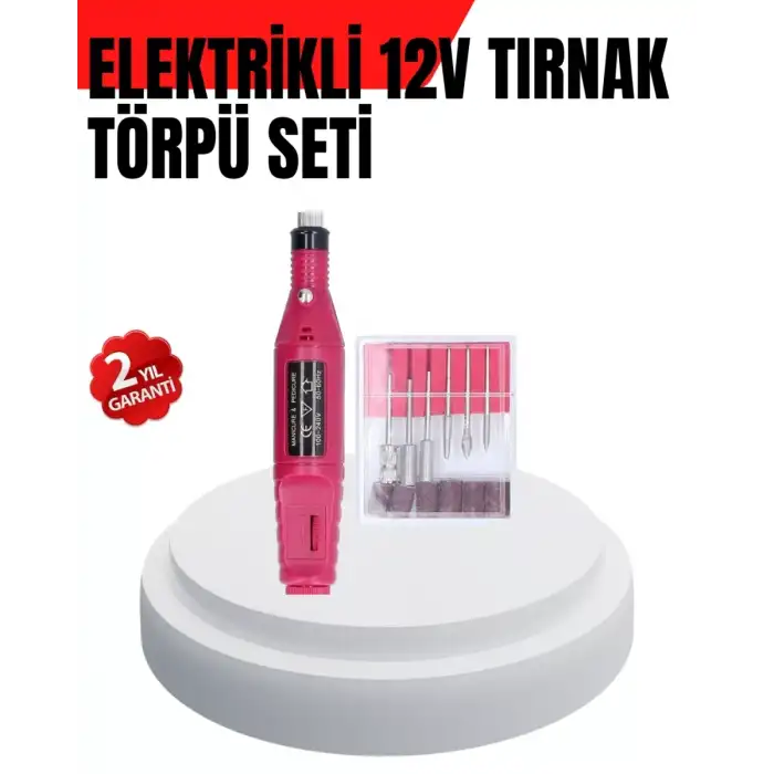 AsilTech Kalem Tipi Sessiz Manikür Pedikür Cihazı