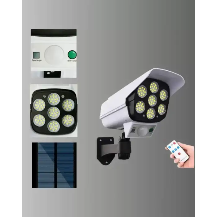 AsilTech KAMERA GÖRÜNÜMLÜ BAHÇE LAMBA