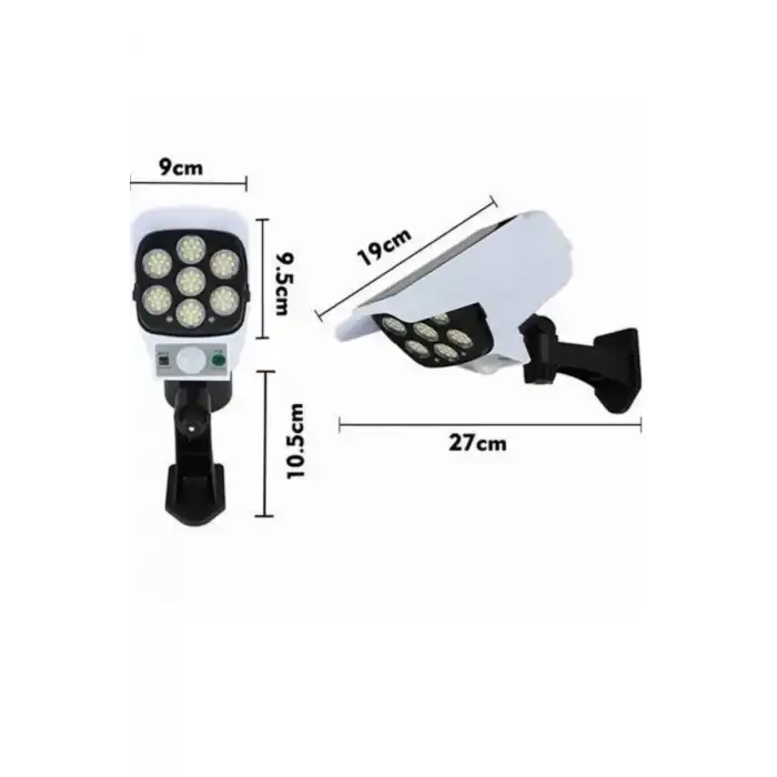 AsilTech Kamera Görünümlü Led Lamba Dönebilen Bahçe Aydınlatması Duvar Lambası