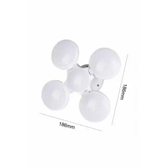 AsilTech Kamp Lambası Güneş Enerjili Solar 5 Kanatlı Katlanır Lamba Karavan