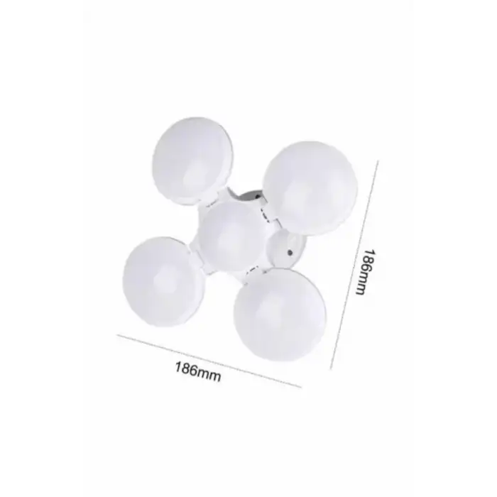 AsilTech Kamp Lambası Güneş Enerjili Solar 5 Kanatlı Katlanır Lamba Karavan