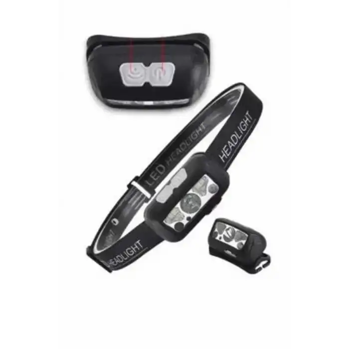 AsilTech Kamp Lambası Kafa Feneri Kafa Lambası Ayarlanabilir Sensörlü Şarjlı