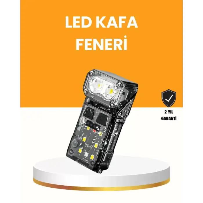 AsilTech Kamp ve Outdoor İçin LED Far 10 Saat Pil Sensörlü Manyetik