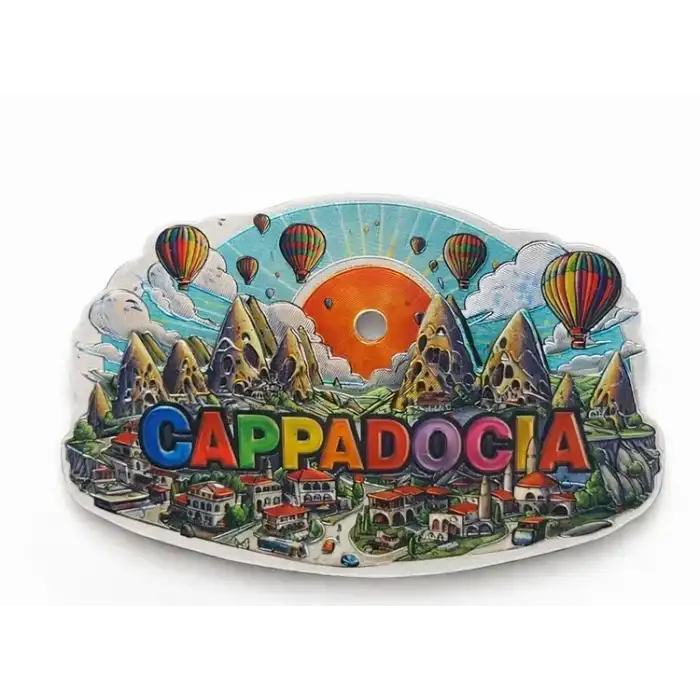 AsilTech Kapadokya Temalı Silikon Buzdolabı Magneti Model 4