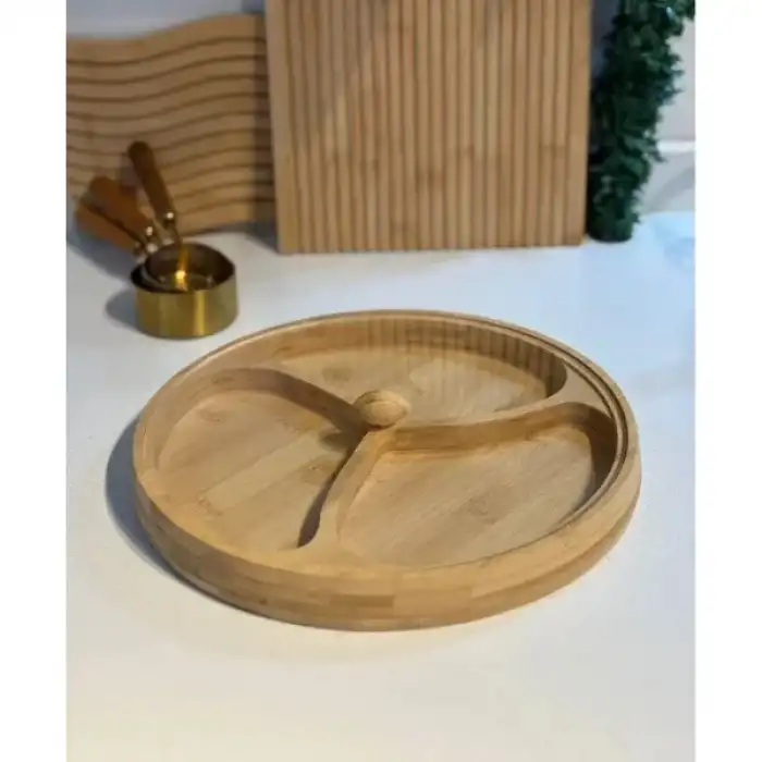 AsilTech Kapaklı 3 Bölmeli Çerezlik