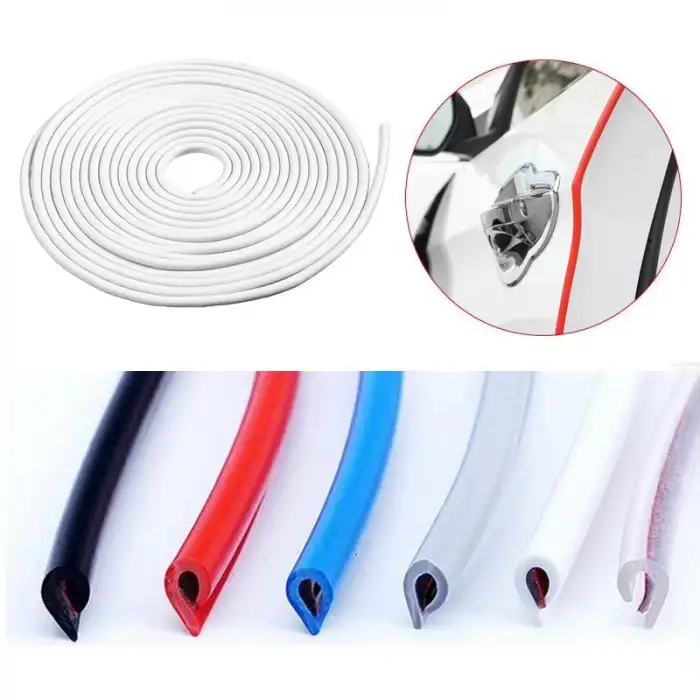 AsilTech Kapı Koruma Fitili U Tip Geçme Şerit 5 Metre Beyaz