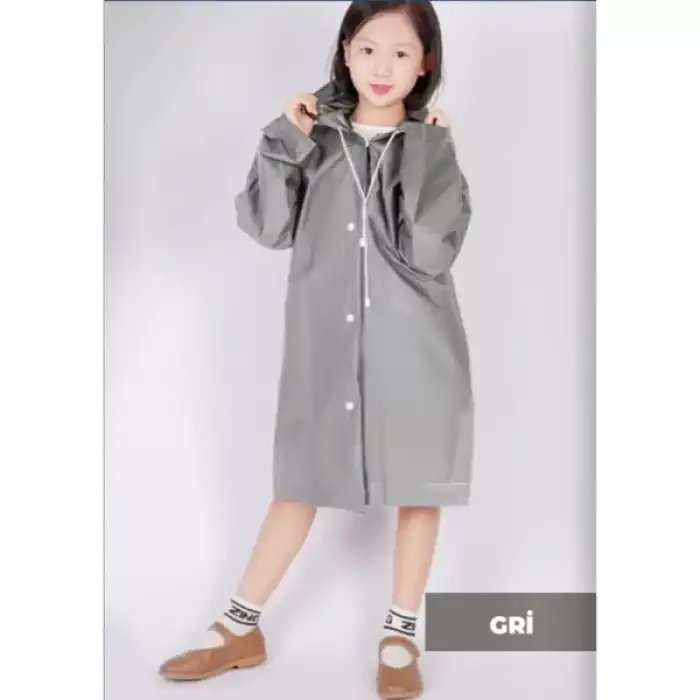 AsilTech Kapüşonlu Çocuk Yağmurluk