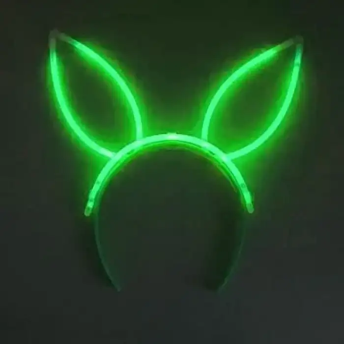 AsilTech Karanlıkta Yanan Glow Neon Fosforlu Taç - 6 Adet