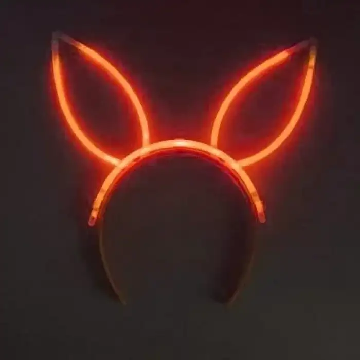 AsilTech Karanlıkta Yanan Glow Neon Fosforlu Taç - 6 Adet