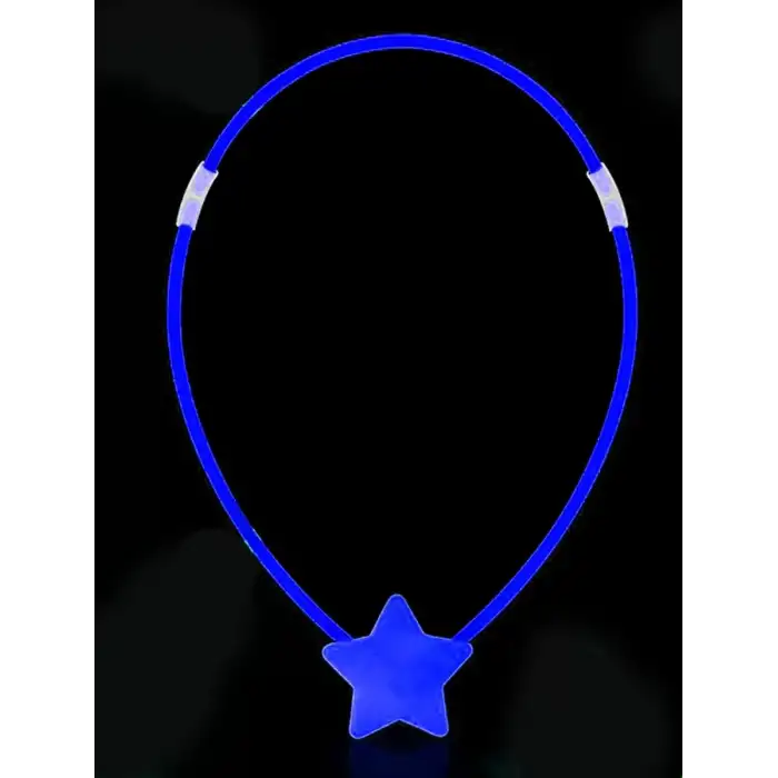 AsilTech Karanlıkta Yanan Glow Stick Yıldız Kolye - 6 Adet